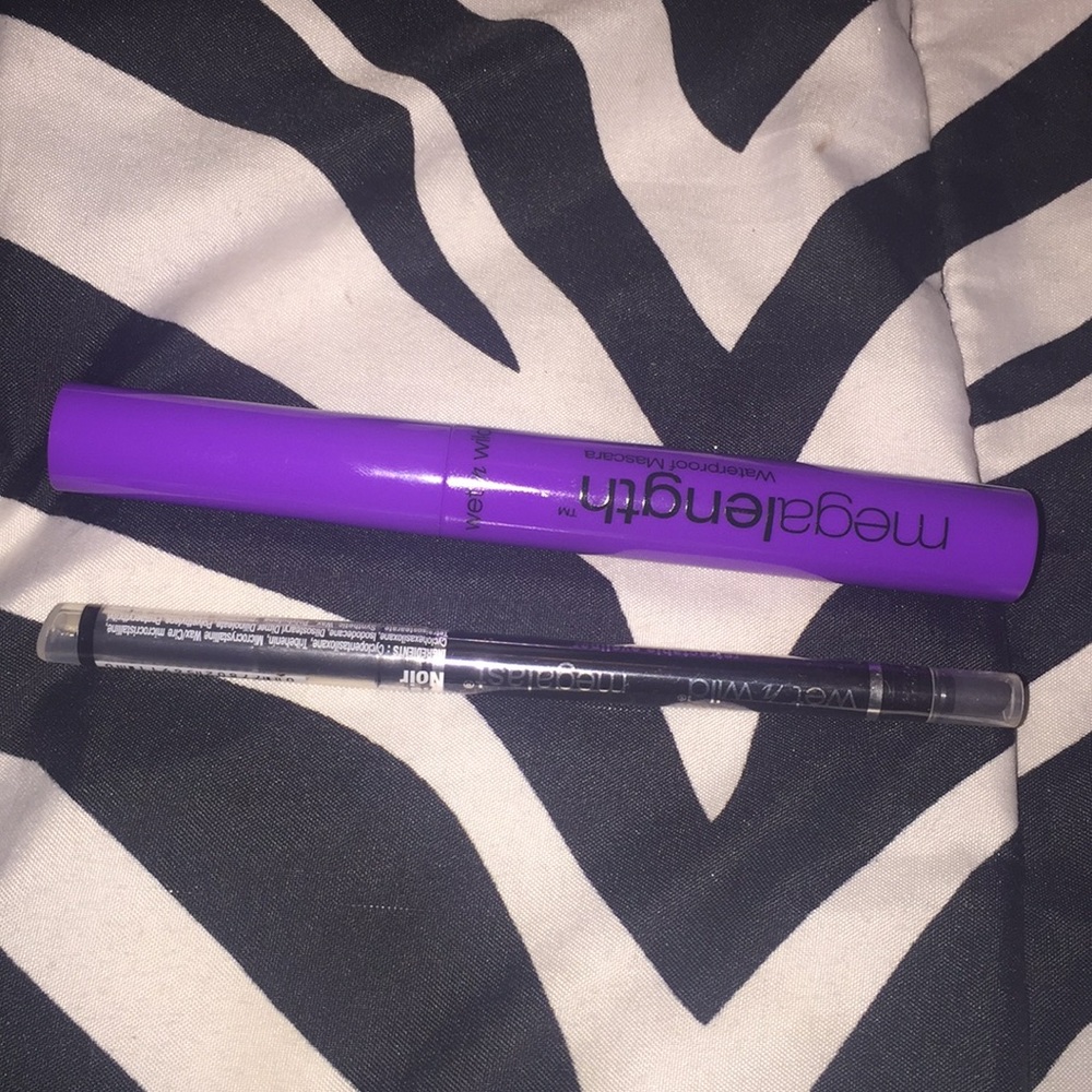 Eyeliner and mascara by wet and wild!